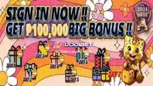 See you every day, log in to LODIBET get a ₱100,000 bonus!